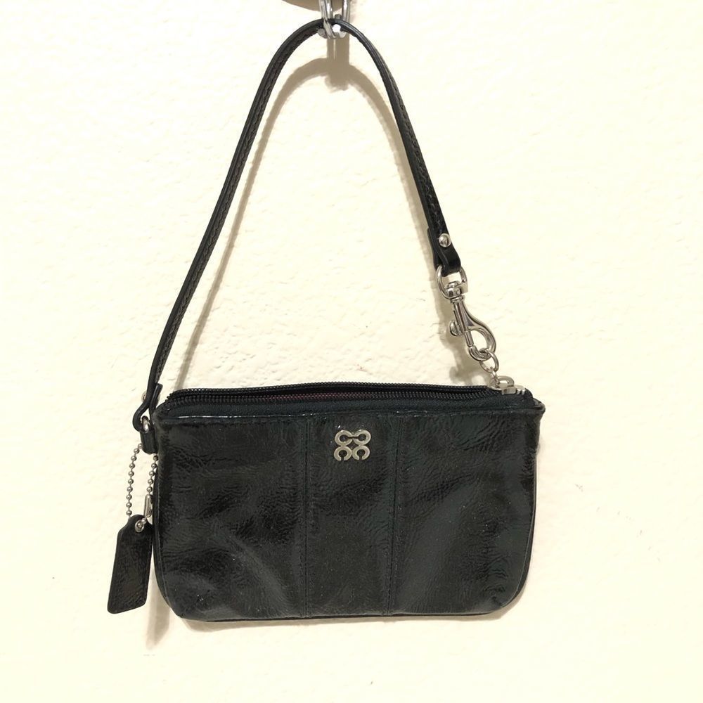 Coach patent leather wristlet